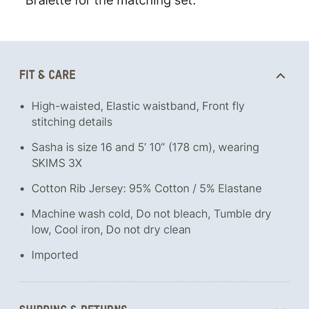 Skims Cotton Rib Legging. Size XXS. - Picture 9 of 10